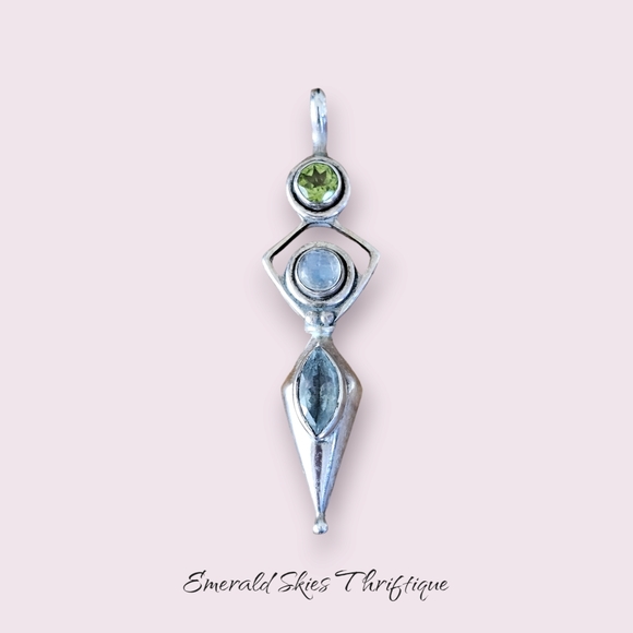 Sterling silver necklace pendant‎ - Picture 1 of 5